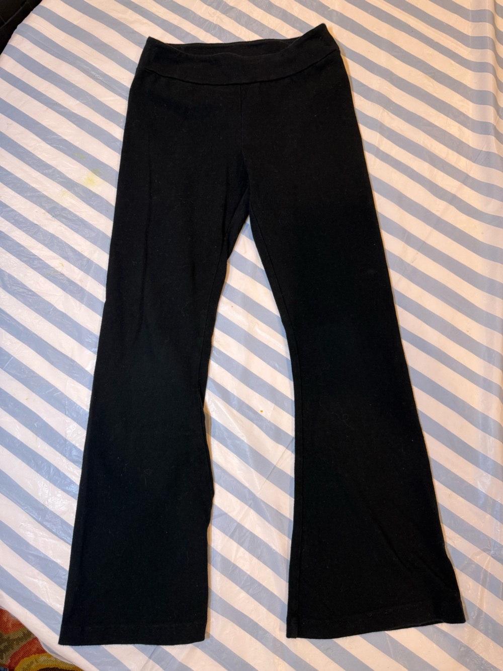 Cat & Jack Black Girls' Active black flared Leggings